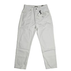 White Denim High Waist Pants by Nocturne